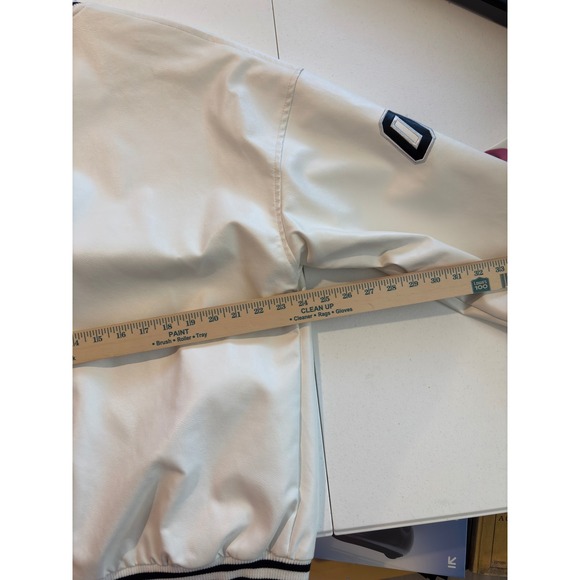 Aelfric Eden Fury Varsity Jacket Men's White Black Graphic 08 Bomber - Picture 7 of 8